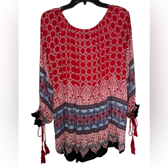 🌻 NWT! Angie Boho Peasant Blouse - Picture 7 of 7